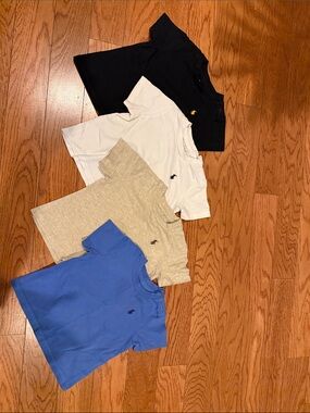 Polo by Ralph Lauren Kids Short Sleeve Tee- Black, White, Oatmeal, & Light Blue